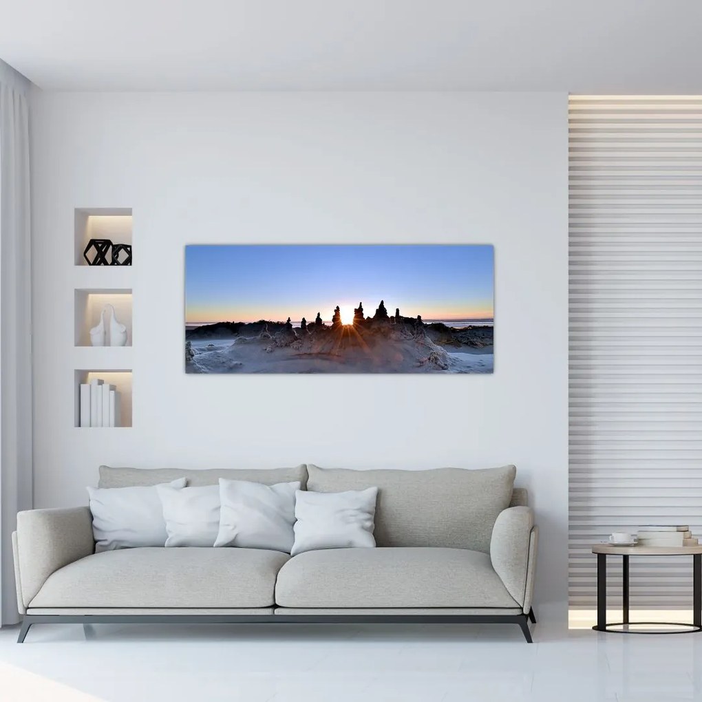 Tablou cu scenerie de nisip (120x50 cm)