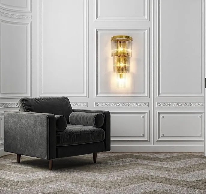 Aplica de perete design decorativ Cascada auriu