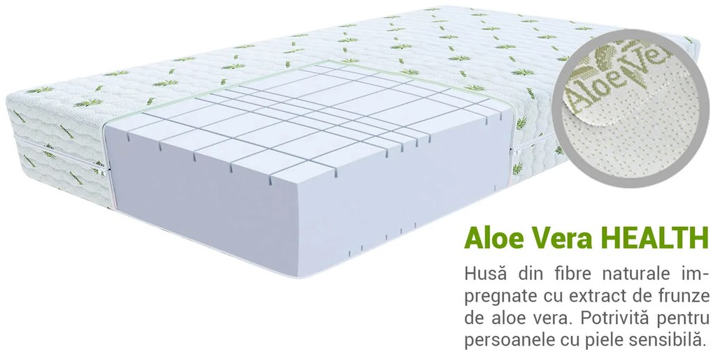Saltea înaltă din spumă Gymal 160x200