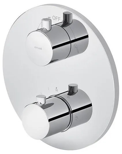 Baterie termostatică de duș pentru instalare ascunsă Cersanit S951-564 ZEN crom