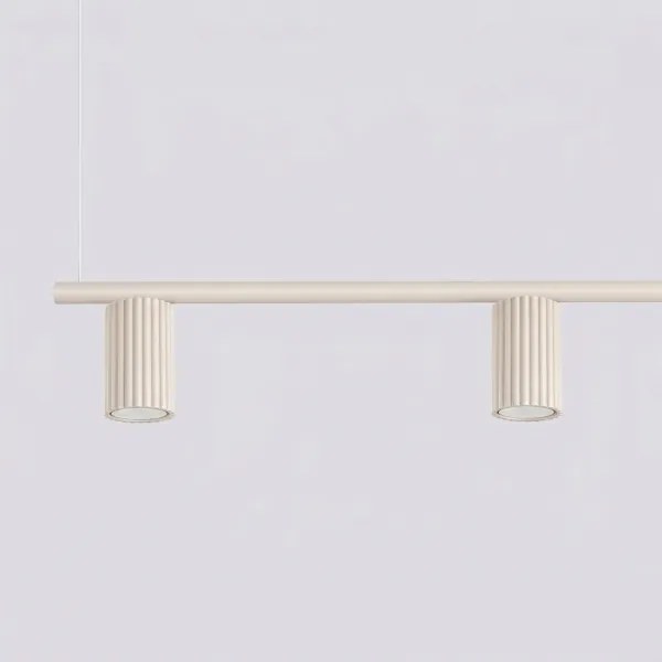 Sollux SL.2713 - Suspensie pe cablu KARBON 4xGU10/10W/230V crem
