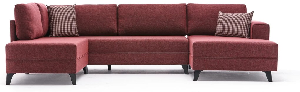 Canapea extensibilă de colț Efsun - Claret Red