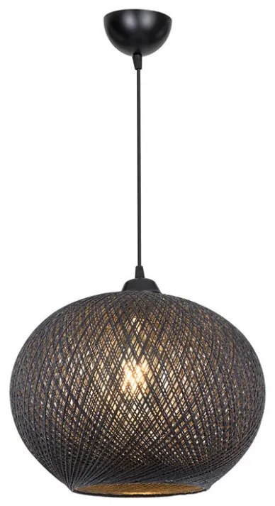 Lustra cu o singura lumina PWL-1112, E27, negru, 38x75 cm