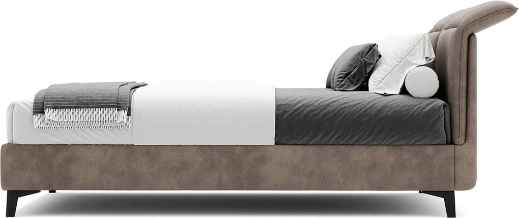 Pat Mojo Tapitat cu Saltea 120/140/160/180x200cm - 120x200