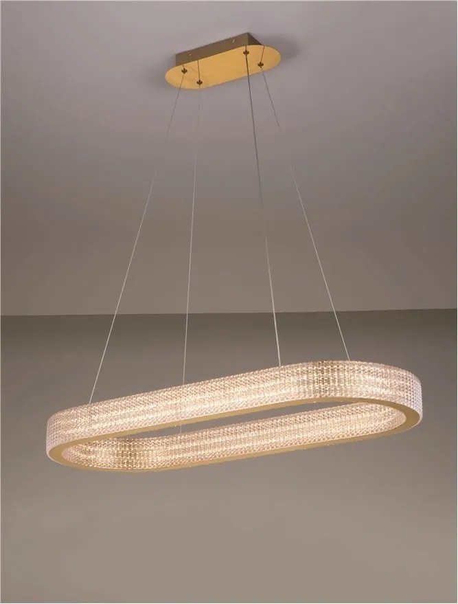Lustra LED suspendata deosebita KLEPSIDRA, 90x30cm