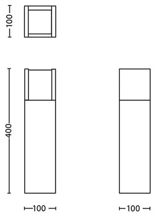 Lampă LED de exterior ARBOUR LED/3,8W/230V 40 cm IP44 Philips
