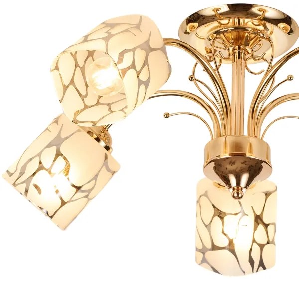 Lustră aplicată Brilagi MEGAPOLIS 5xE14/60W/230V auriu