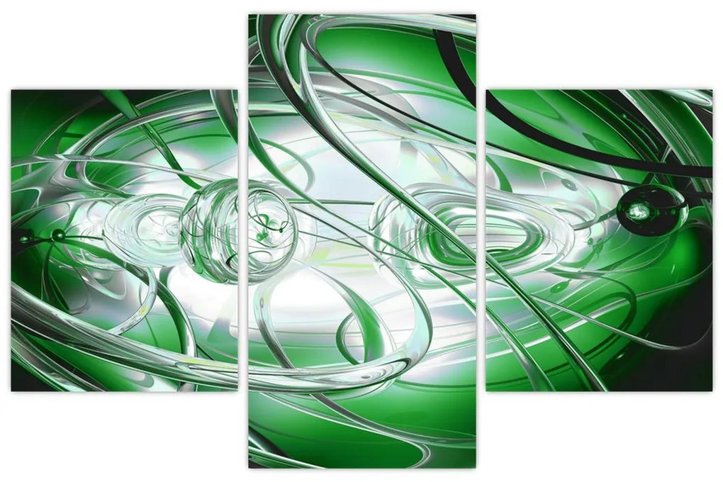 Tabloul abstract verde (90x60 cm)