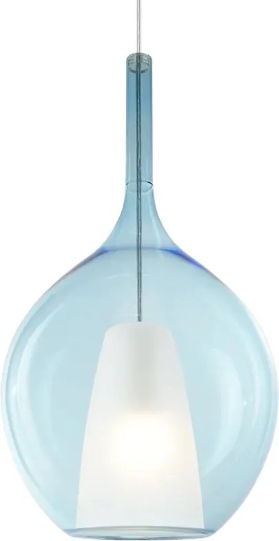 Lustra, Pendul din sticla KALIQUE-2 SP1 D28 AZZURRO