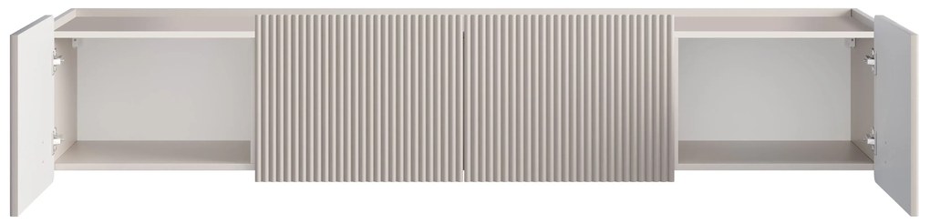 Dulap TV Malmi 200 cm suspendată - cașmir / auriu