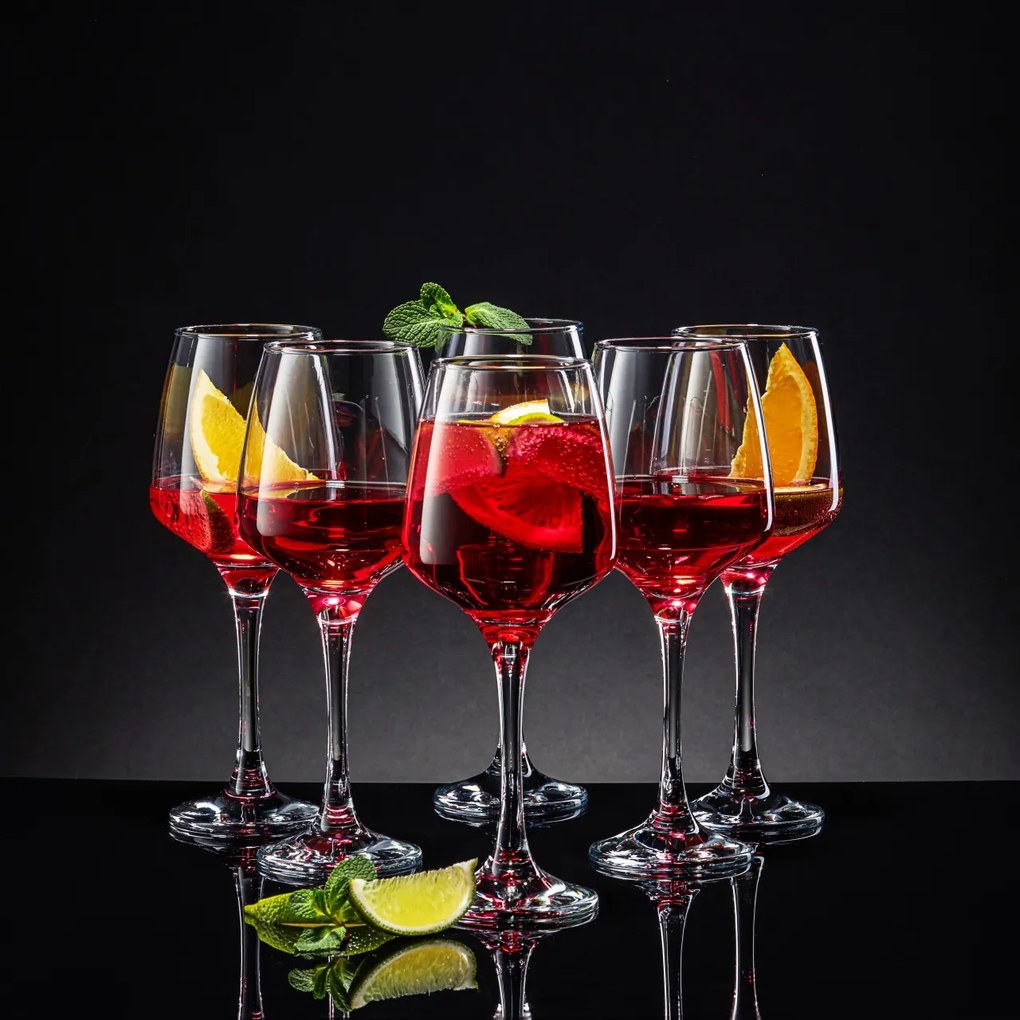 Set 6 pahare vin 400ml, Sparkle