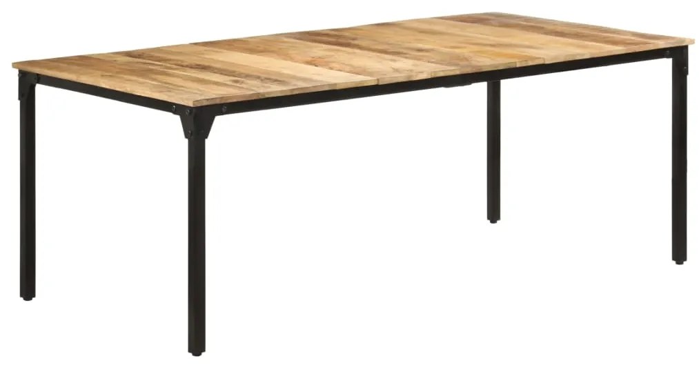 vidaXL Masă de bucătărie, 200x100x76 cm, lemn de mango nefinisat