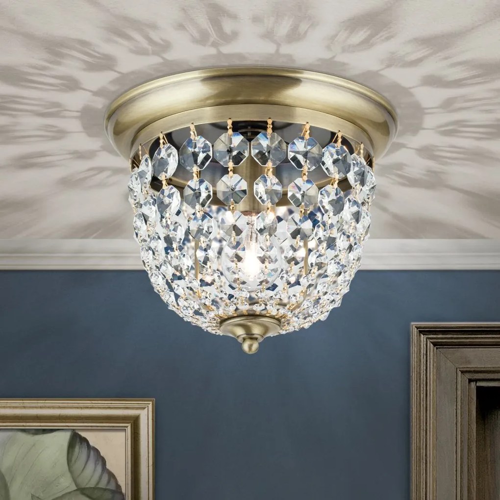 Plafoniera cristal Asfour design elegant lux PLAFOND D-26cm alama