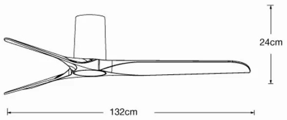 Ventilator de tavan Lucci air 21610049 LONDO alb + telecomandă