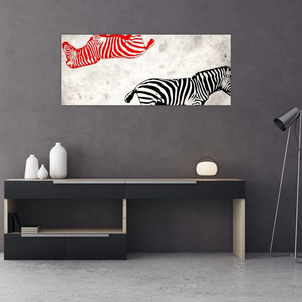 Tablou - Zebre (120x50 cm)