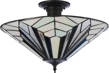 Endon 111895 - Lustră aplicată Tiffany ASTORIA 3xE27/10W/230V Ø 48 cm
