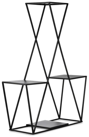 Suport de flori 95x78 cm negru