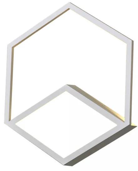 Aplica perete moderna alba minimalista cub Kubick S