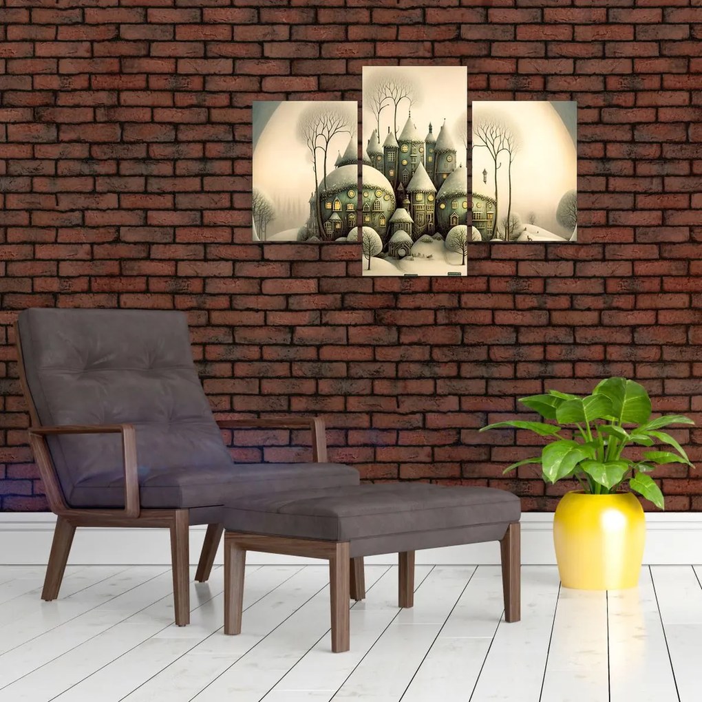 Tablou - Căsuțe de basm (90x60 cm)