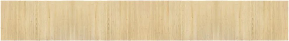 vidaXL Covor dreptunghiular, natural deschis, 60x400 cm, bambus