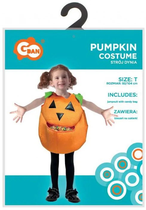 Halloween Pumpkin Candy Costum Dovleac 92/104 cm