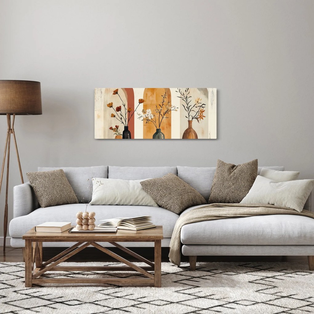 Tablou - Vaze în arcade (120x50 cm)