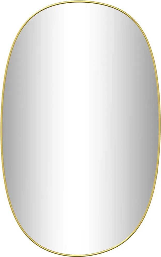 vidaXL Oglindă de perete, auriu, 80x50 cm