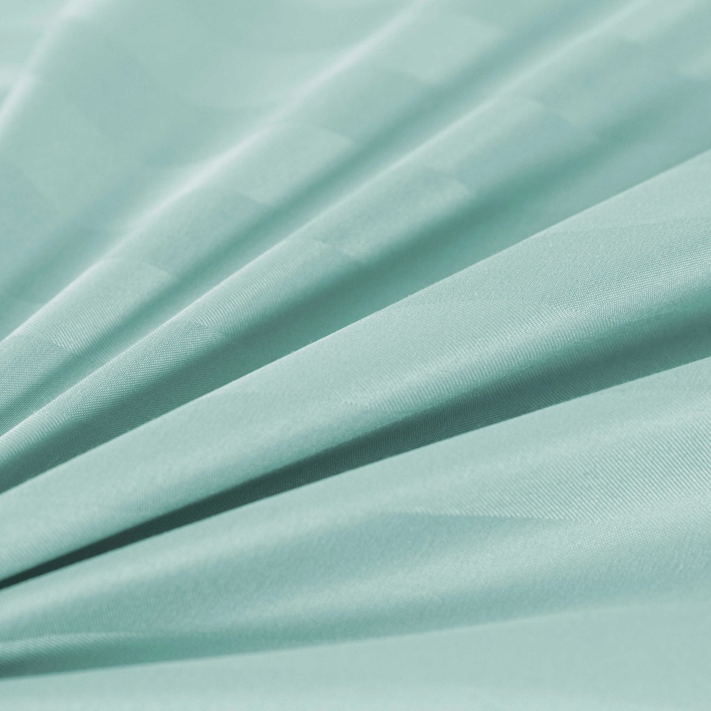 Lenjerie de pat hoteliera din microfibra JASMINE menta - dunga 2 cm Dimensiune lenjerie de pat: 2 buc 70 x 80 cm | 160 x 200 cm