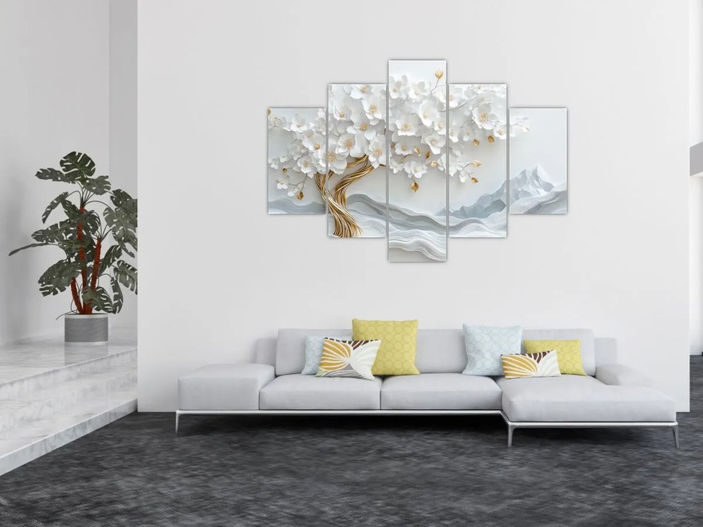 Tablou – Arborele vieții 3D elegant (150x105 cm)