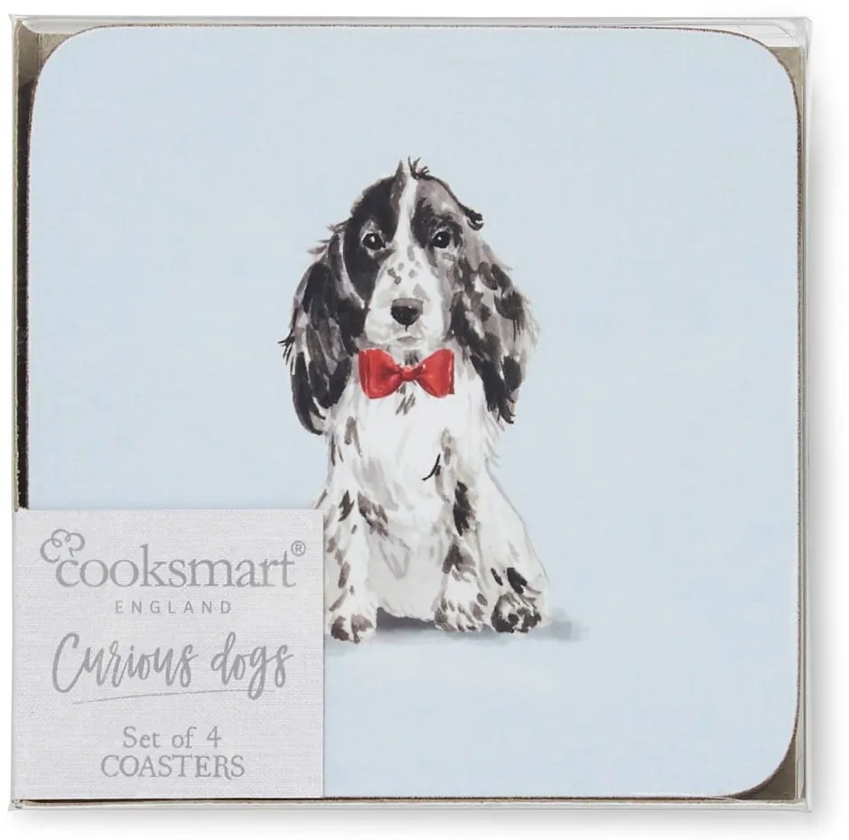 Set 4 suporturi de pahare Cooksmart ® Curious Dogs