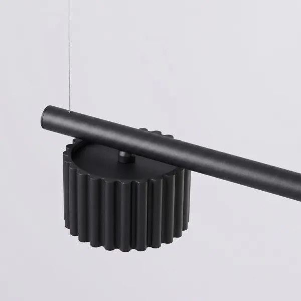 Sollux SL.2696 - Lustră suspendată pe cablu AURA 4xGX53/10W/230V neagră