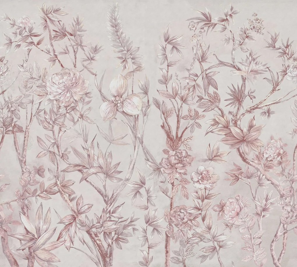 Tapet Silk Floral, Dusty Pink, Rebel Walls