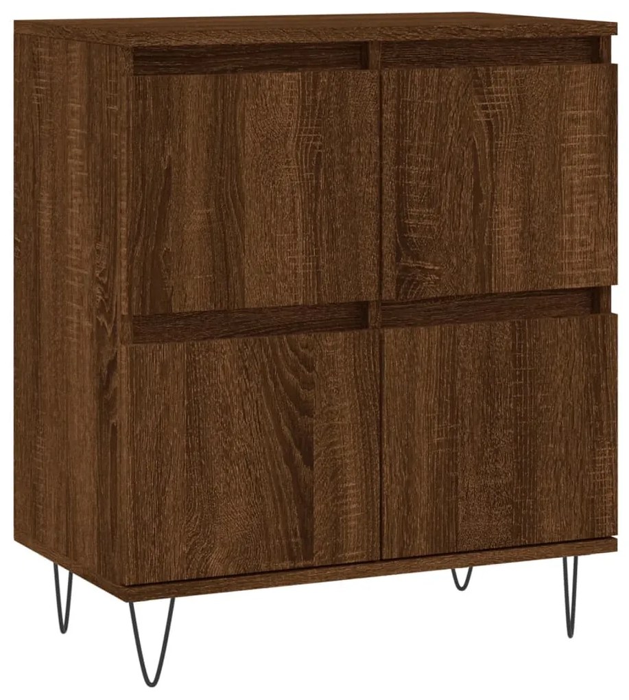 831219 vidaXL Servantă, stejar maro, 60x35x70 cm, lemn compozit
