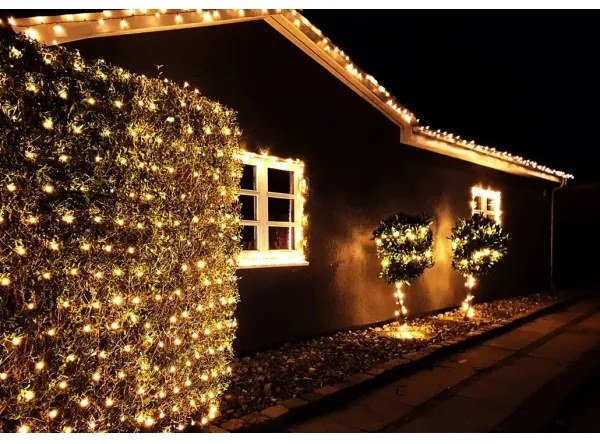 Immax NEO 07756L - Ghirlandă LED RGBW de exterior, 400 LED-uri, 10 moduri de iluminare, 43 m, IP44, Wi‑Fi (Tuya)