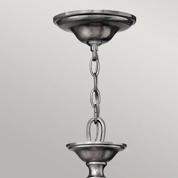 Hinkley HK-SUSSEX5 - Candelabru suspendat SUSSEX cu lanț, 5xE14/40W/230V, crom mat