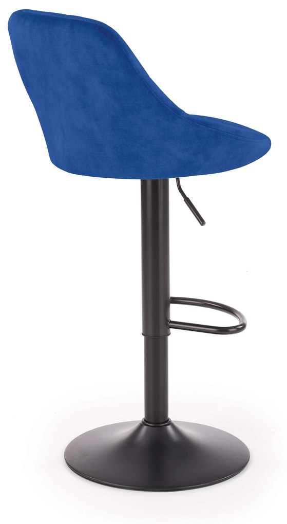 Scaun tip bar Henrietta (albastru închis + negru). 1039560