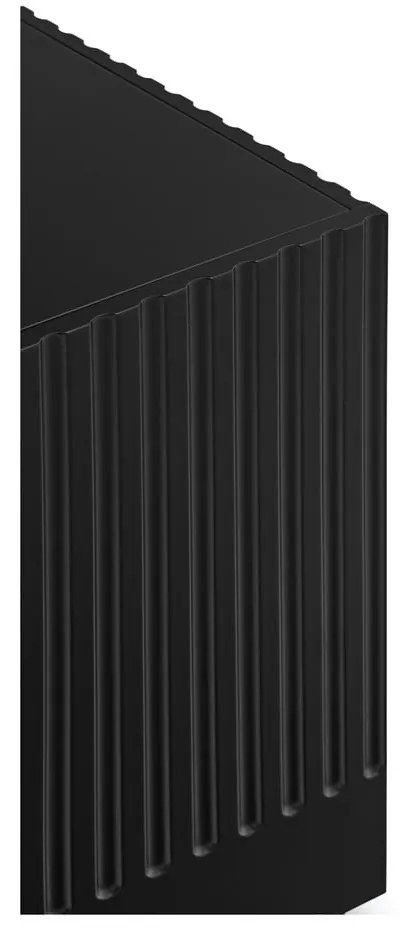 Comodă Teulat Doric, lățime 200 cm, negru