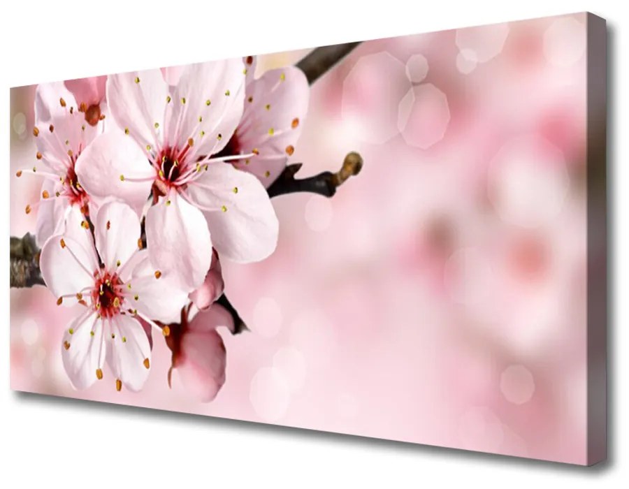 Tablou pe panza canvas Flori roz Floral