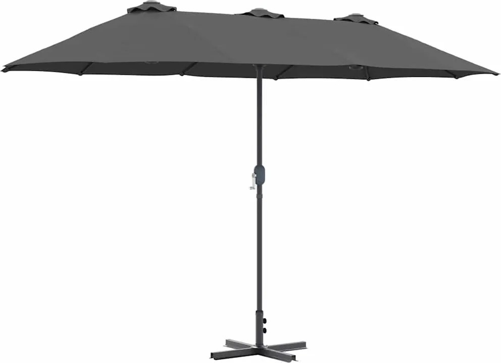 vidaXL Parasol de Grădină Antracit 370 x 197 x 239 cm
