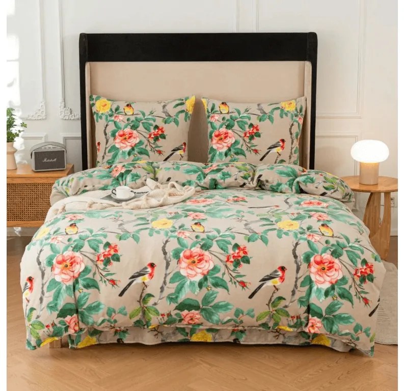 Lenjerie cocolino PETALIA bej Dimensiune lenjerie de pat: 70 x 80 cm | 140 x 200 cm