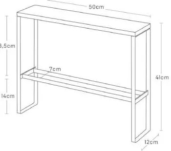 Suport pentru papuci de casă alb/în culoare naturală din metal Tower – YAMAZAKI