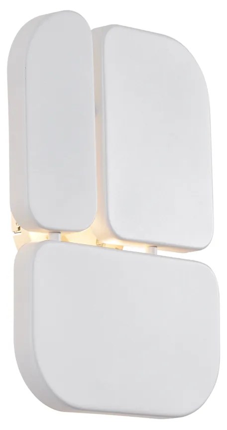 Lampă de perete de design albă cu 3 lumini - Planes