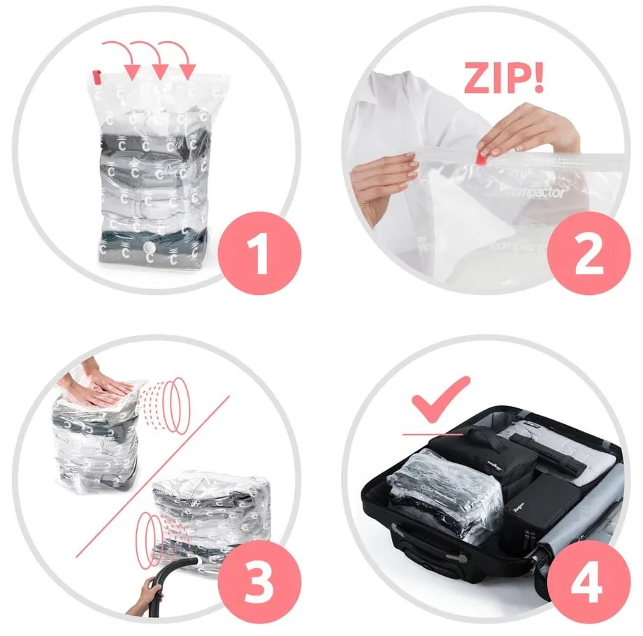 Saci de vidat 6 buc. Express M – Compactor