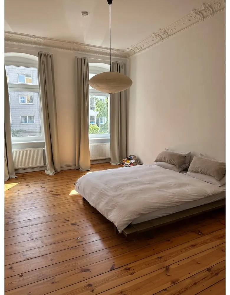 Pat maro din lemn de pin cu somieră 90x200 cm Japan – Karup Design