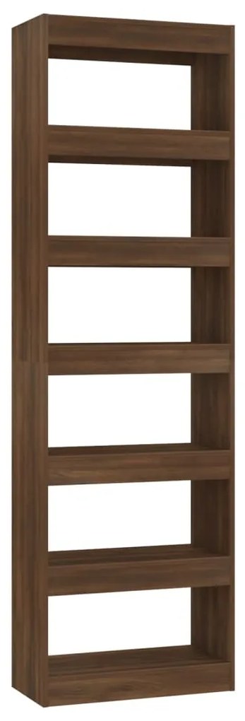 813613 vidaXL Bibliotecă/Separator cameră, stejar maro, 60x30x198 cm