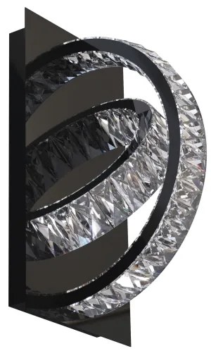 Aplică LED Zuma Line MX3274-2-3BCT TULA LED/18W/230V 2700-6000K negru