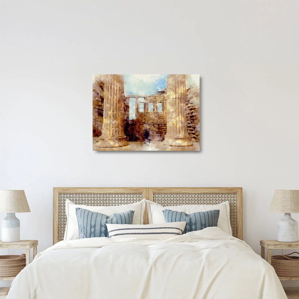 Tablou pe sticlă - Erechtheion, Atena, Grecia (70x50 cm)