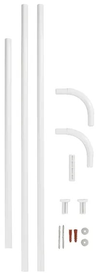 WENKO 19214100 - Bară Universală 2 x 2 cm, albă