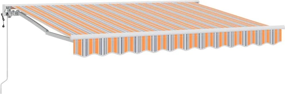 vidaXL Cadru de copertină Albastru și portocaliu 350 x 200 cm