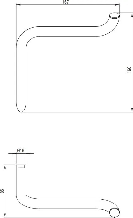 Silia Suport pentru hârtie igienică finisaj auriu ADI_Z211